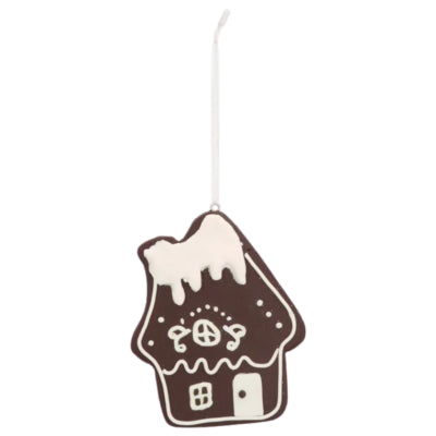 Cintre de Noël douillet maison bonbons 10 cm | 24 pièces