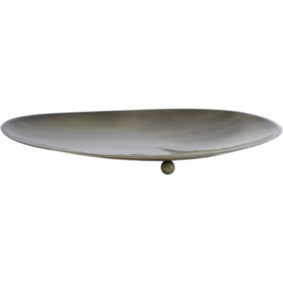 Plateau Olaf métal vert 26,5 cm | 24 pièces