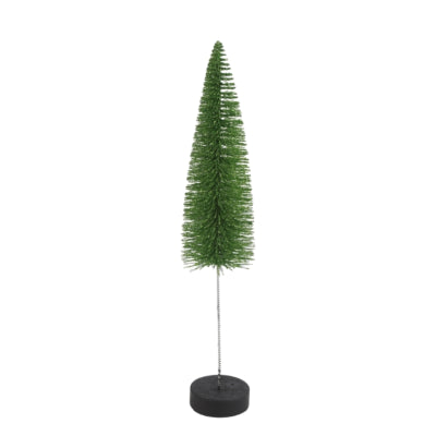 Sapin de Noël Countryfield sur socle vert pailleté 28 cm | 12 pièces
