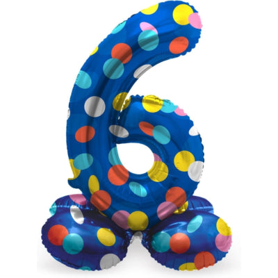 Folat Ballon en aluminium debout 6 points 41 cm | 20 pièces