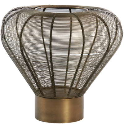 Light Living Lampe et photophore Living Mealynn couleur bronze 33 cm | 2 pièces