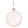 Ngk Boule de Noël luxe verre moucheté rose 10 cm | 12 pièces