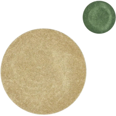 Assiette décorative mélamine brillant vert doré 33 cm 2 assortis | 12 pièces