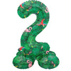 Folat ballon en aluminium debout 2 ambiance jungle 41 cm | 20 pièces