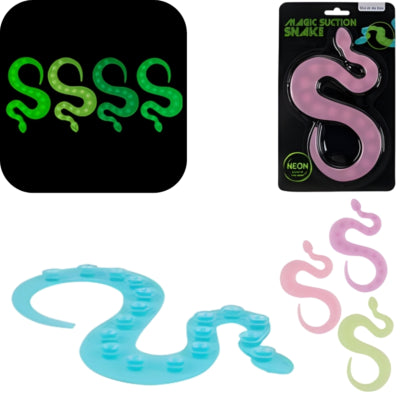 Hors du bleu serpent magique qui brille dans le noir 19 cm 4 assortis | 24 pièces