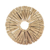 Décoration murale bohème osier naturel 22 cm | 12 pièces