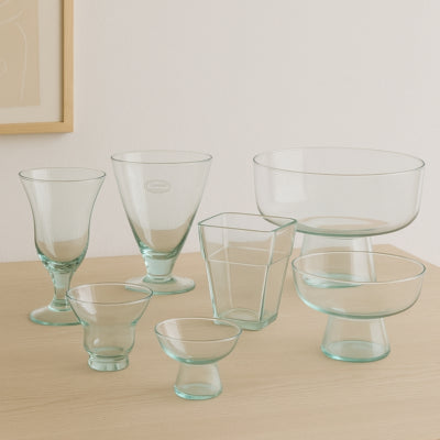 Vase farrar verre transparent 15 cm | 12 pièces