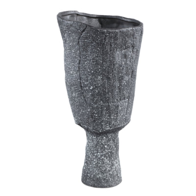 Pot de fleur Ptmd nirah l anthracite 44 cm | 2 pièces