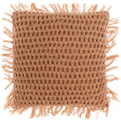 Coussin vivant unique tufo camel 45 x45 cm | 6 pièces