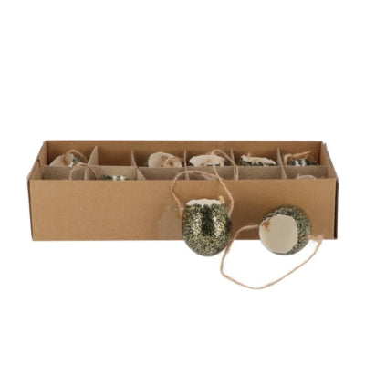 Oeufs en bois courbé Daan avec corde noir 5 cm 12 pièces | 10 pièces