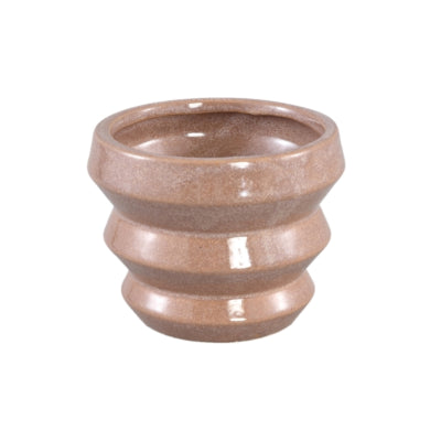 Pot de fleur Ptmd tims xs marron 8 cm | 18 pièces