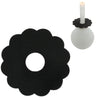 Stjernsund anneau de bougie fleur de loua noir mat 9,3 cm | 48 pièces
