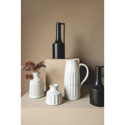 Ptmd vase xave s blanc 10 cm | 6 pièces