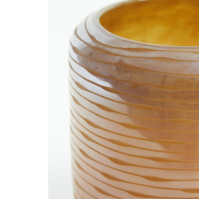 Light Living Vase lumineux et vivant Bowie verre marron 14 cm | 4 pièces