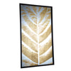 Panneau mural loro miroir en feuille de palmier doré 100 cm | 2 pièces