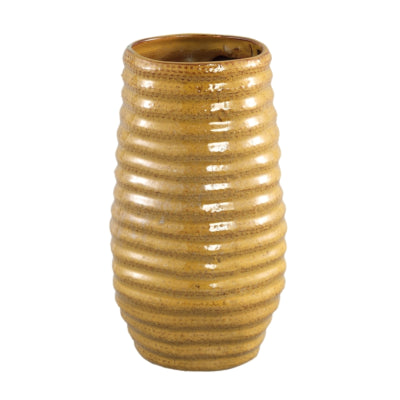 Vase Ptmd riddy jaune 27 cm | 4 pièces