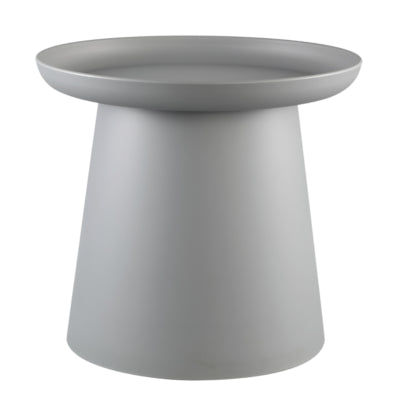 Ptmd table d'appoint nicca gris 50 cm | 2 pièces
