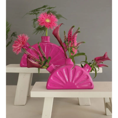 Vase citron fuchsia 28 cm | 8 pièces