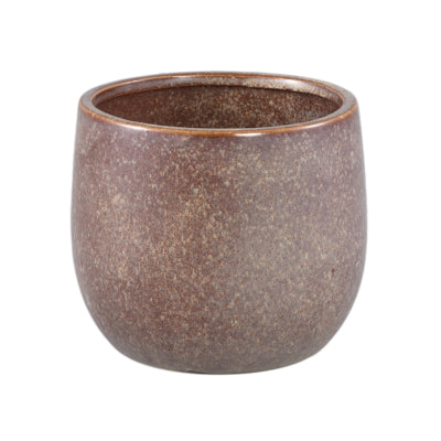Ptmd pot de fleur freja s marron 13 cm | 12 pièces