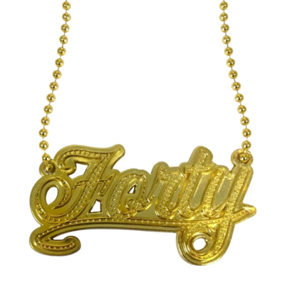 Collier de fête Folat quarante couleur or | 24 pièces