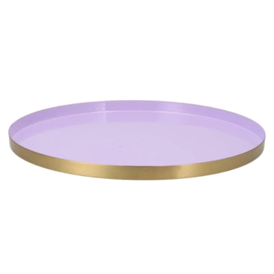 Plateau Daan en bois courbé marrakech lilas doré 40 cm | 4 pièces