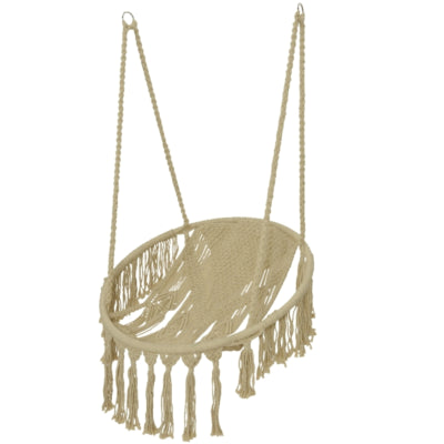 (r) chaise suspendue d'extérieur couleur sable 130 cm | 2 pièces