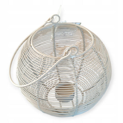 Lanterne métal doré taupe 18 cm 2 assortis | 6 pièces