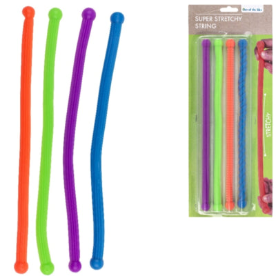 Corde anti-stress super extensible 27 cm lot de 4 | 24 pièces