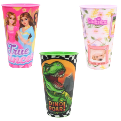 Gobelet licence 3d 480 ml 6 assortis | 24 pièces
