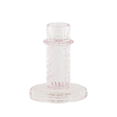 Housevitamin chandelier twist verre rose 10 cm | 24 pièces