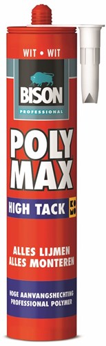 Bison prof poly max high tack blanc crt 425g - 6312599