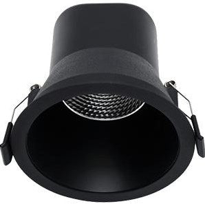 Profolux downlighter led réflecteur noir 6w 3000k dimmable - led2460