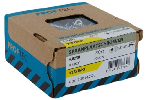 Vis à aggloméré 4.0x30 torx