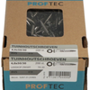 Vis à bois de jardin Proftec acier inoxydable-410 lk tête noire + pointe coupante torx tx20 ​​​​4.0x50 30 | 200 pièces - 5207.31.25905