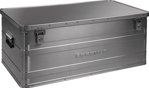 Boîte en aluminium Promat tecwerk | l900xl490xh380mm 140 l | avec couvercle rabattable et serrure à cylindre - 9000447954
