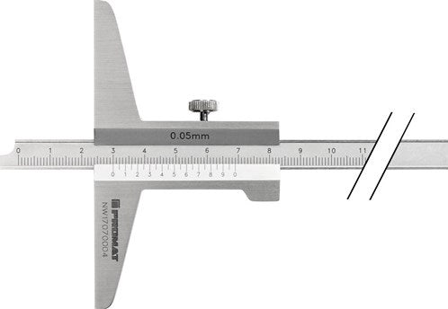 Jauge de profondeur Promat tecwerk | mar 862 | 200 mm | rail de mesure droit 10 x 4,5 mm - 4000851218