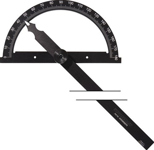 Mesureur d'angle Promat tecwerk | rapporteur-d. 150 mm | longueur de jambe 200 mm - 4000858565