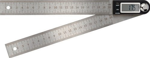 Mesureur d'angle Promat tecwerk | longueur du rail 200 mm | lecture 0,1 degrés | numérique - 4000858714