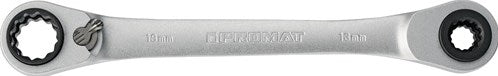 Clé polygonale à cliquet multifonctionnelle Promat tecwerk | 4 en 1 | 10 13 17 19 mm | 12 kt. longueur 220 mm | nombre de dents 72 - 4000821481