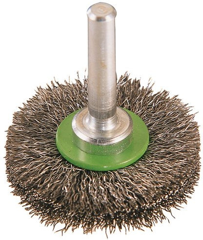 Brosse ronde Promat tecwerk | d. 80 mm épaisseur de fil 0,3 mm | acier inoxydable 19 mm | 12 000 min-¹ - 4000841128