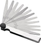Jauge d'épaisseur Promat tecwerk | résistance de la feuille 0,05-2,0 mm | acier | longueur 100 mm nombre de lames 21 pcs. - 4000851423