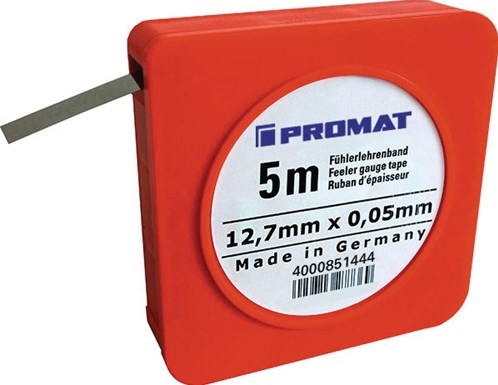 Ruban de jauge d'épaisseur Promat tecwerk | épaisseur 0,20 mm | longueur 5 m largeur 12,7 mm - 4000851451