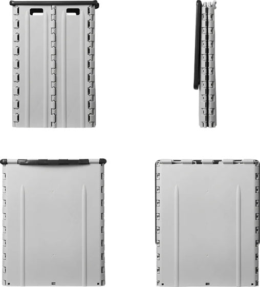 Bac déchet pliable 35 litres 25 x 31 x 38 cm gris noir