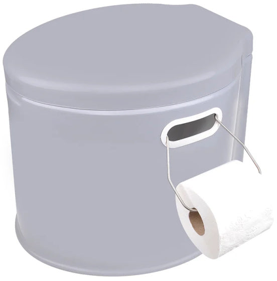 Proplus Portable Toilet 7 litres de hauteur de siège 37 cm Gray