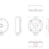Boîtier en saillie pour caméra E-vision provision adapté pour i2-i4-difix noir - 7900493
