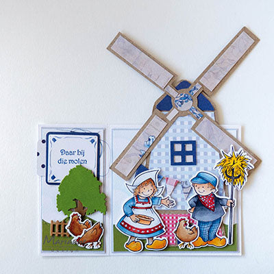 Marianne design • moulin à vent au pochoir artisanal