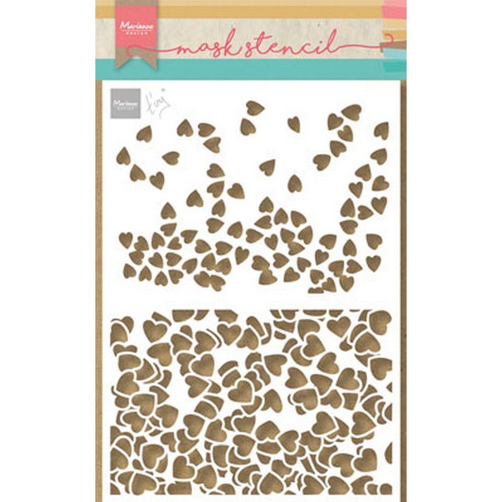 Marianne design • pochoir masque tiny's hearts