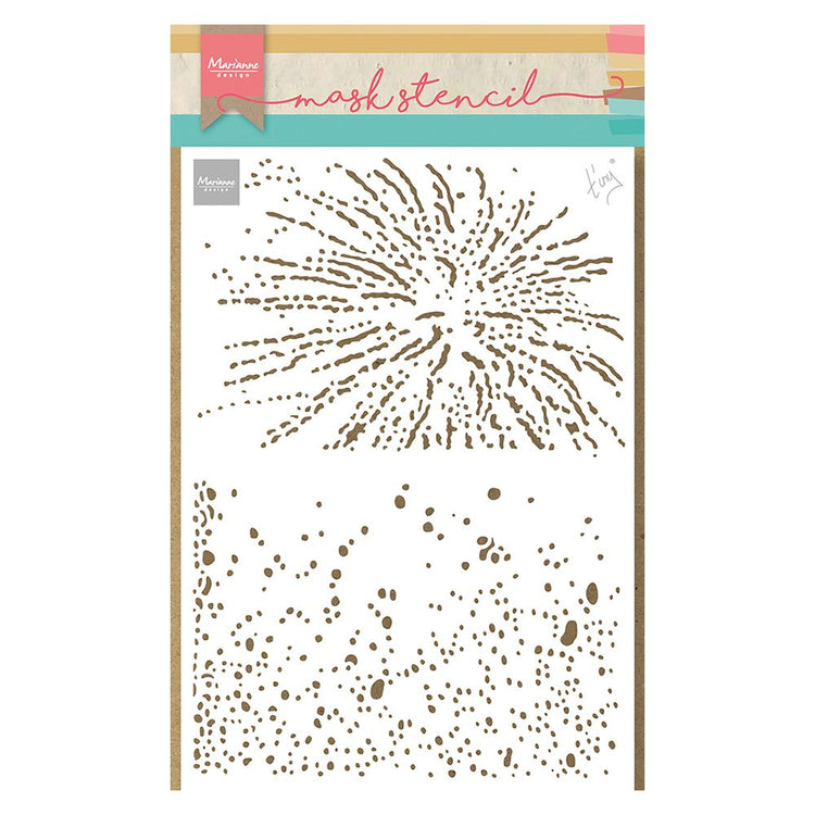 Marianne design • pochoirs pour masques les bulles de Tiny scintillent