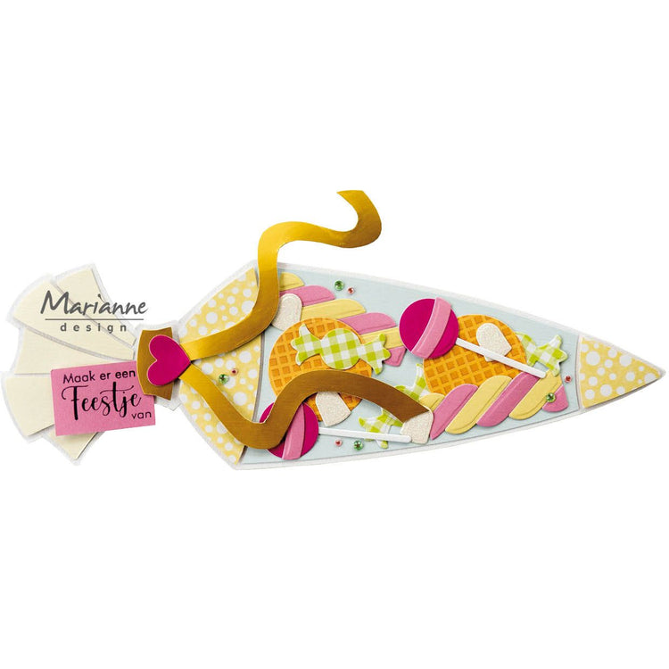 Marianne design • Pochoirs artisanaux, sac de bonbons par Marleen