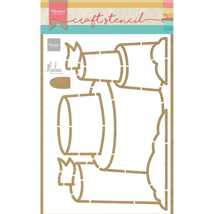 Marianne design • pochoir artisanal château de sable par Marleen